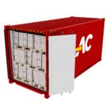 20 ft Standard Container Single Door Open with Load