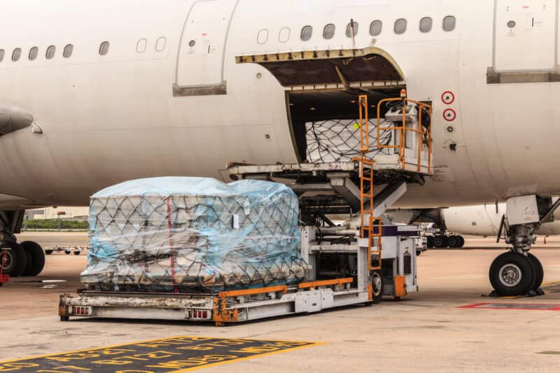 Air cargo shipping to the airport of Georgetown