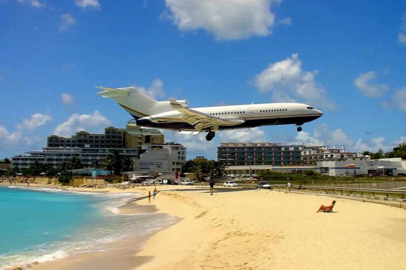Cargo Airplane Landing at Anguilla Airport